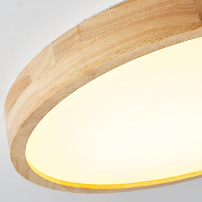 Natural Wood LED Pendant Light Fixture