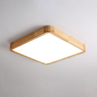 Natural Wood LED Pendant Light Fixture