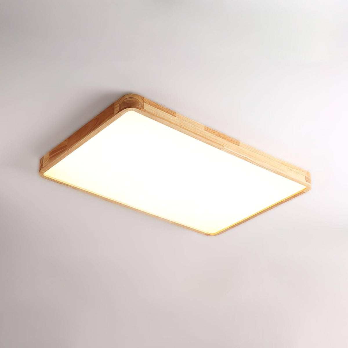 Natural Wood LED Pendant Light Fixture