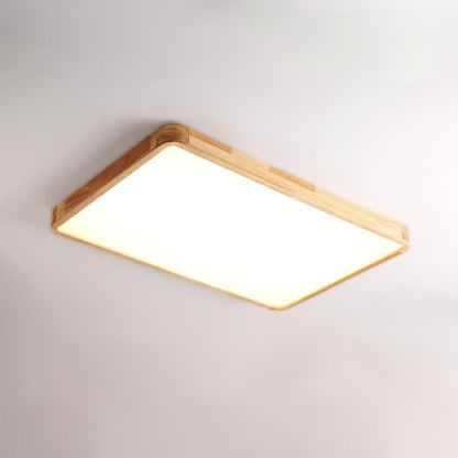 Natural Wood LED Pendant Light Fixture