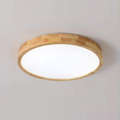 Natural Wood LED Pendant Light Fixture
