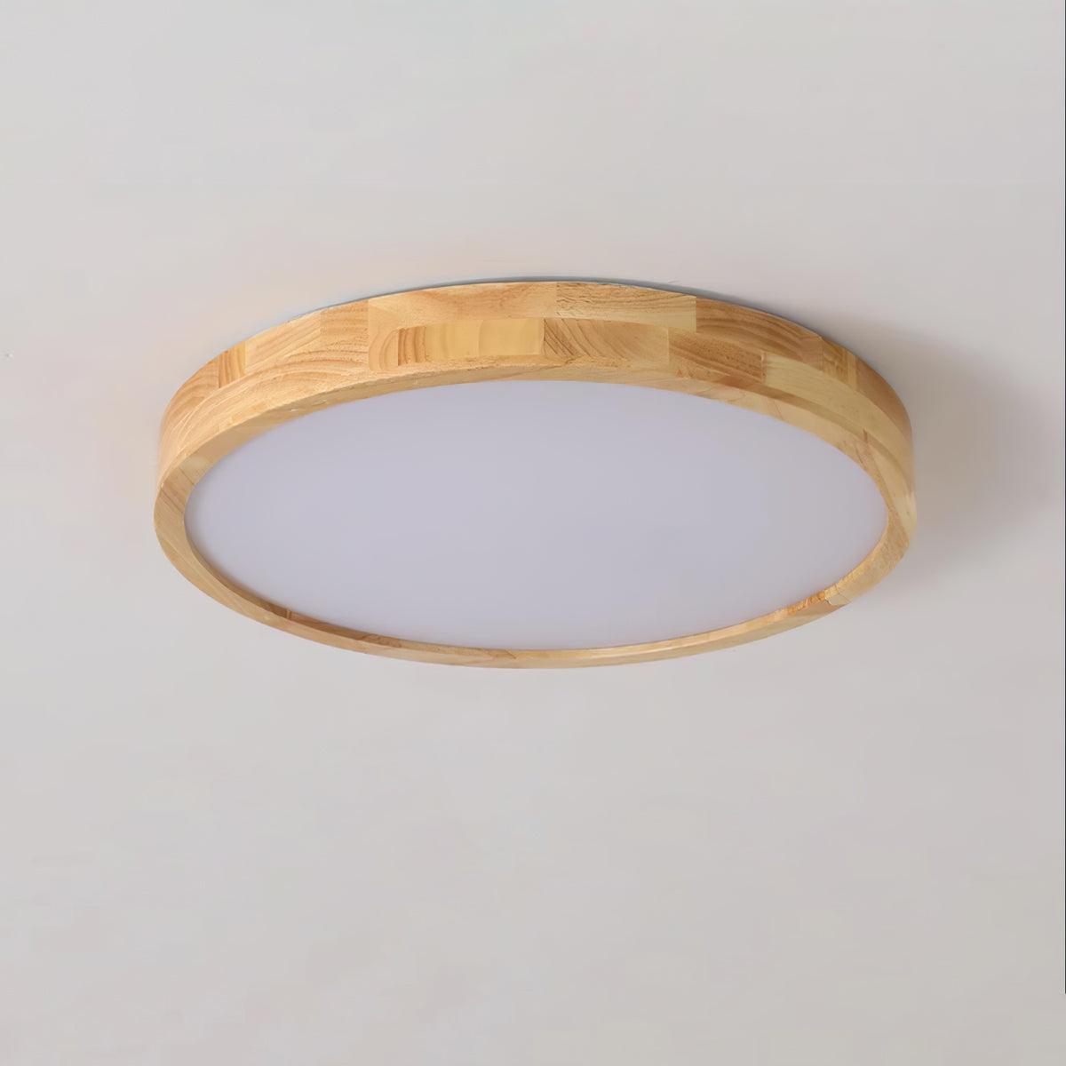 Natural Wood LED Pendant Light Fixture
