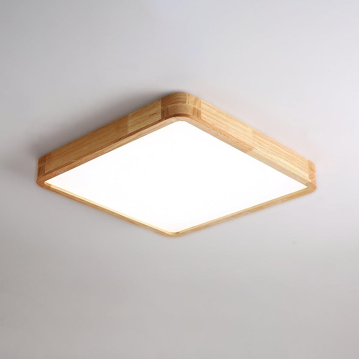 Natural Wood LED Pendant Light Fixture
