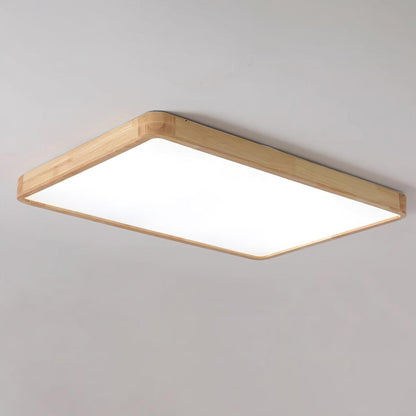 Natural Wood LED Pendant Light Fixture