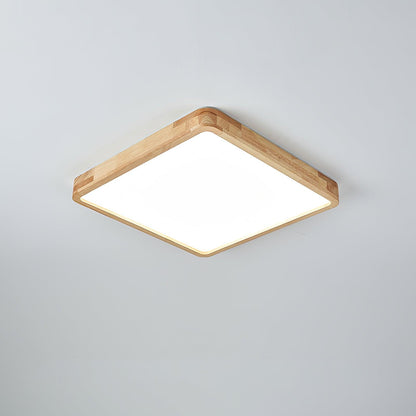 Natural Wood LED Pendant Light Fixture