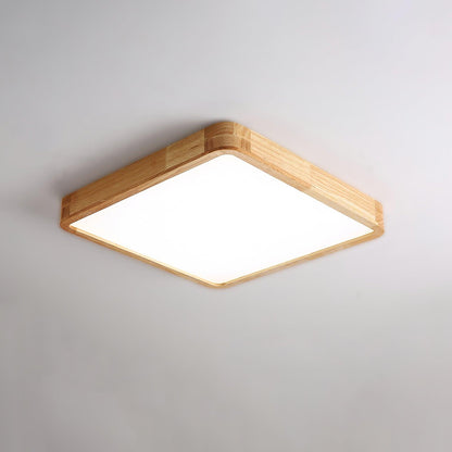 Natural Wood LED Pendant Light Fixture