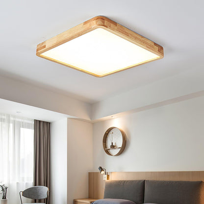 Natural Wood LED Pendant Light Fixture