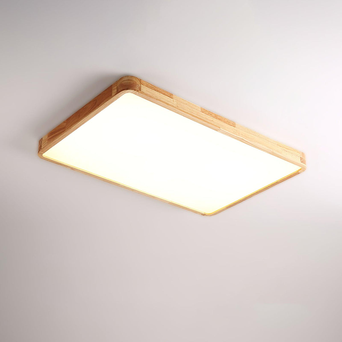 Natural Wood LED Pendant Light Fixture