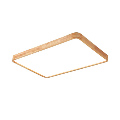 Natural Wood LED Pendant Light Fixture