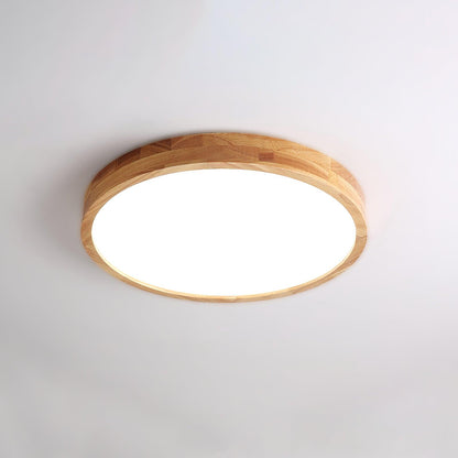 Natural Wood LED Pendant Light Fixture