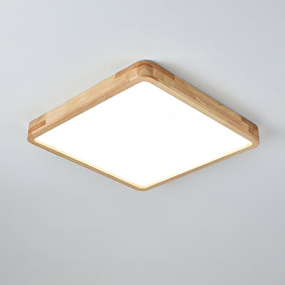 Natural Wood LED Pendant Light Fixture