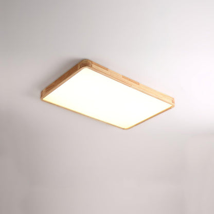Natural Wood LED Pendant Light Fixture