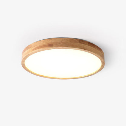 Natural Wood LED Pendant Light Fixture