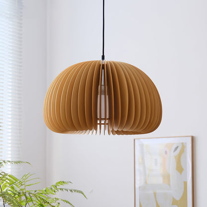 Rustic Autumn Hanging Wooden Pendant Light