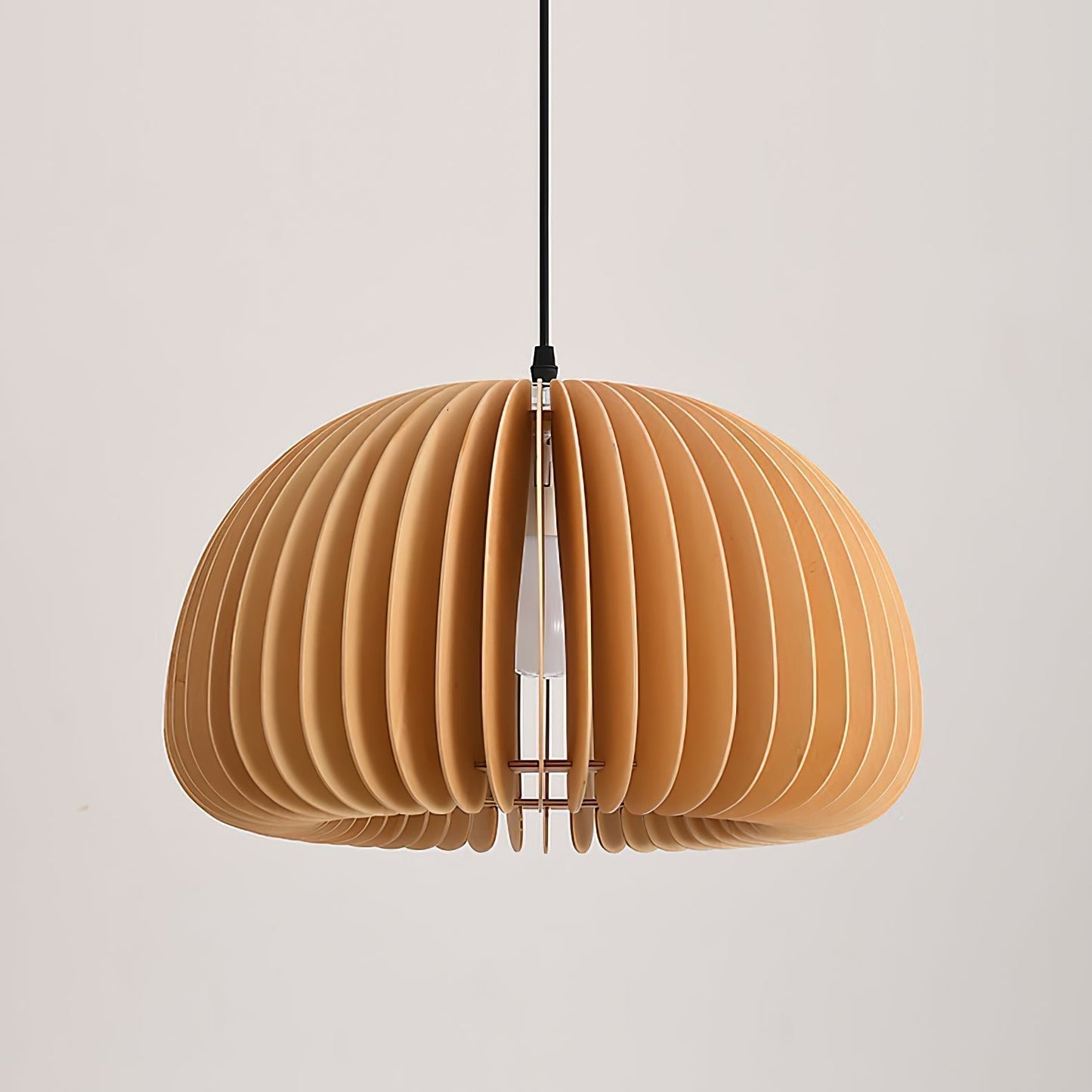 Rustic Autumn Hanging Wooden Pendant Light