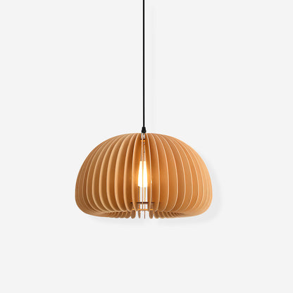 Rustic Autumn Hanging Wooden Pendant Light
