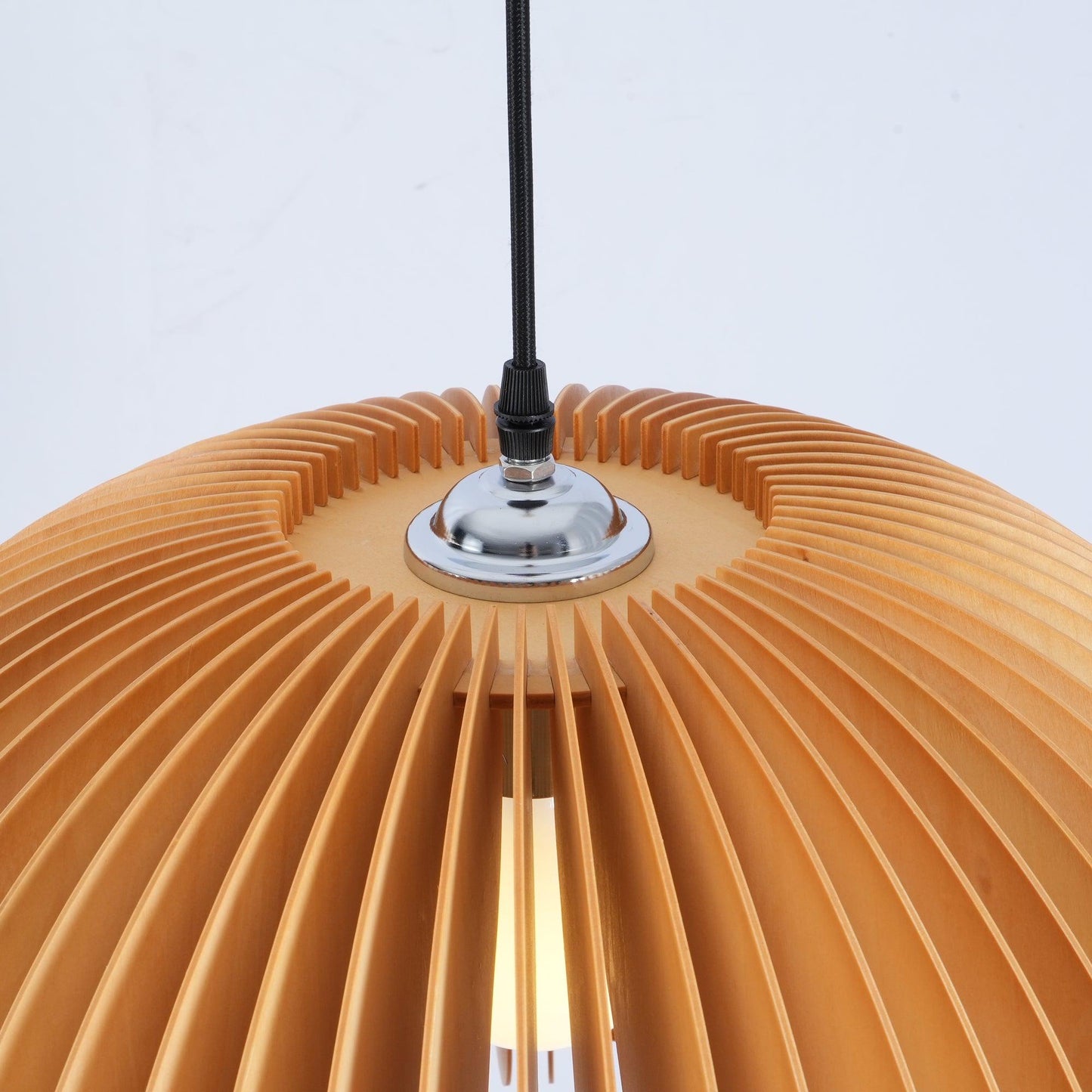 Rustic Autumn Hanging Wooden Pendant Light