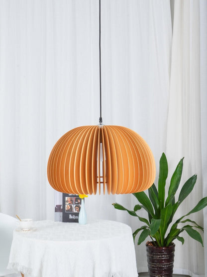 Rustic Autumn Hanging Wooden Pendant Light