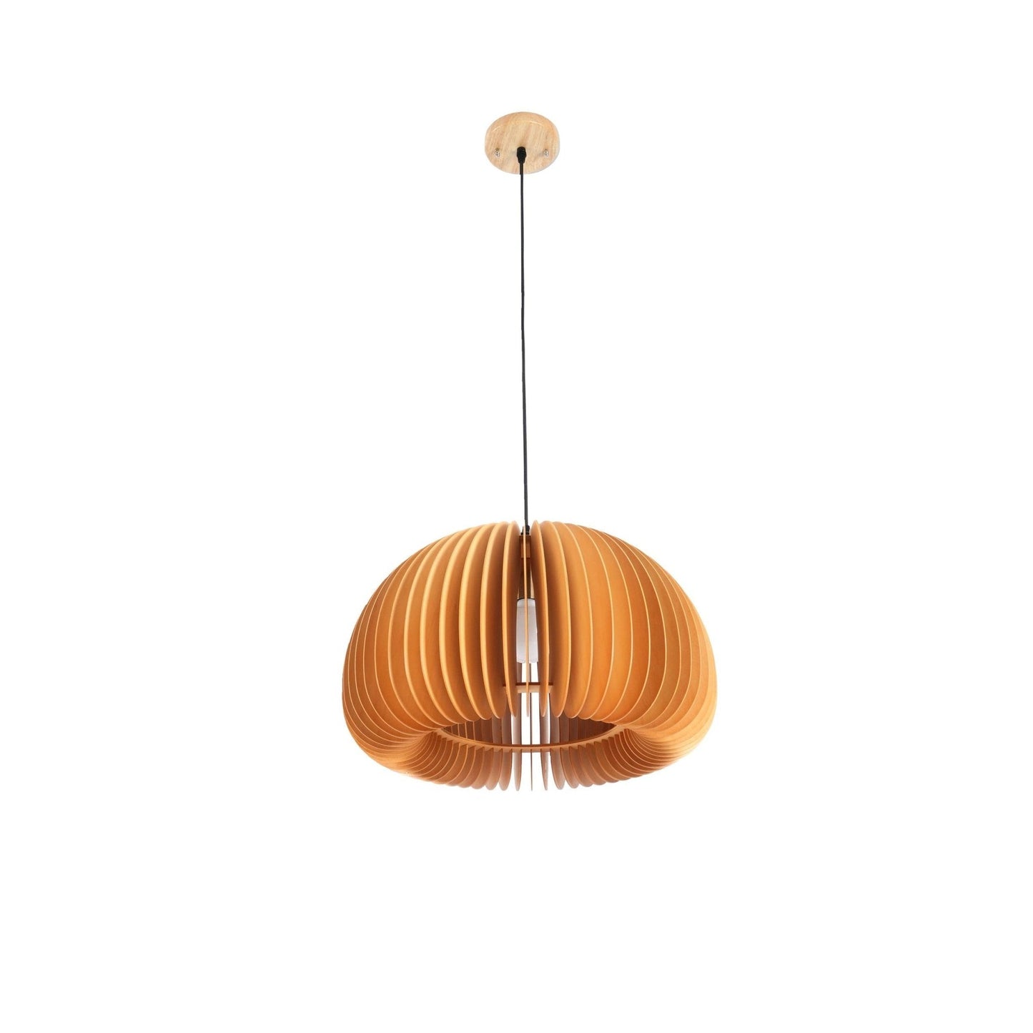 Rustic Autumn Hanging Wooden Pendant Light