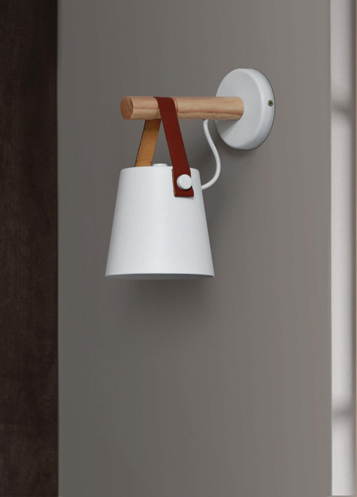 Rustic Cone Shaped Wall Lamp