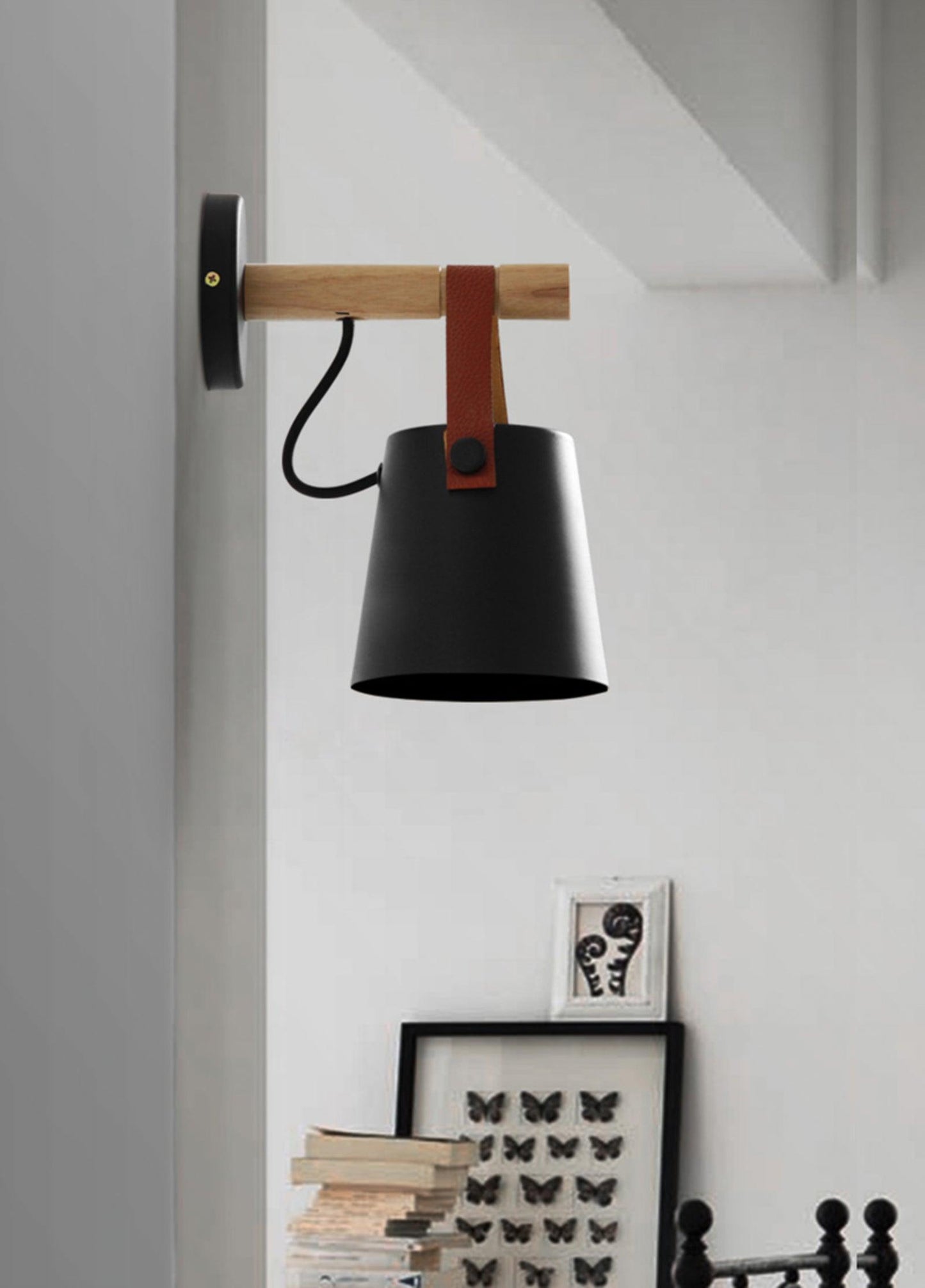 Rustic Cone Shaped Wall Lamp