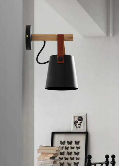 Rustic Cone Shaped Wall Lamp