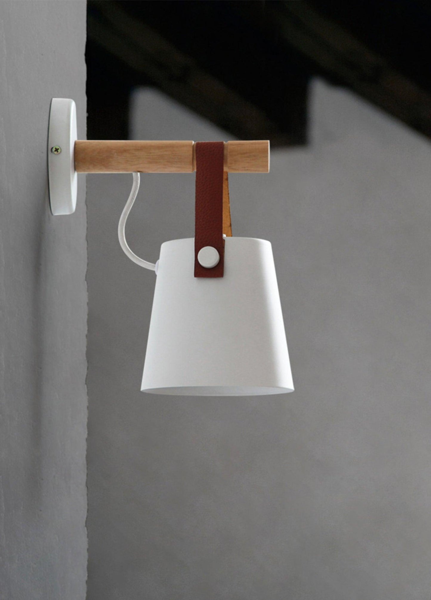 Rustic Cone Shaped Wall Lamp