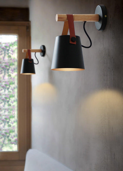 Rustic Cone Shaped Wall Lamp