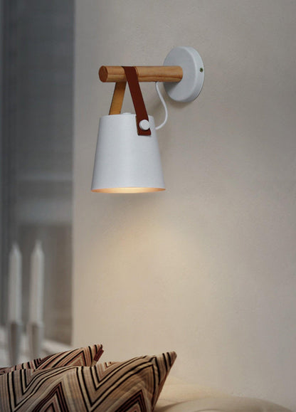 Rustic Cone Shaped Wall Lamp