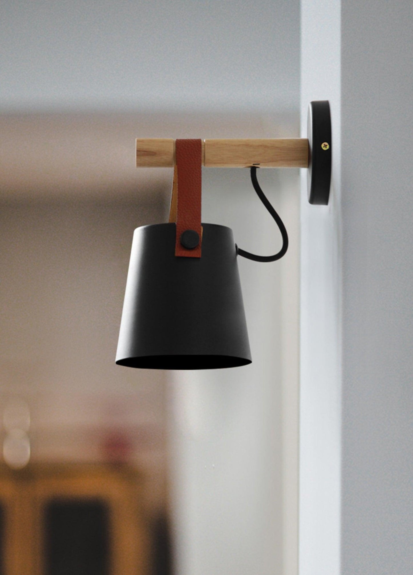 Rustic Cone Shaped Wall Lamp