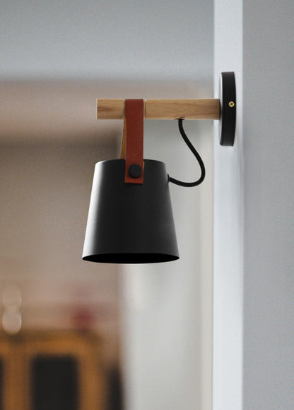 Rustic Cone Shaped Wall Lamp