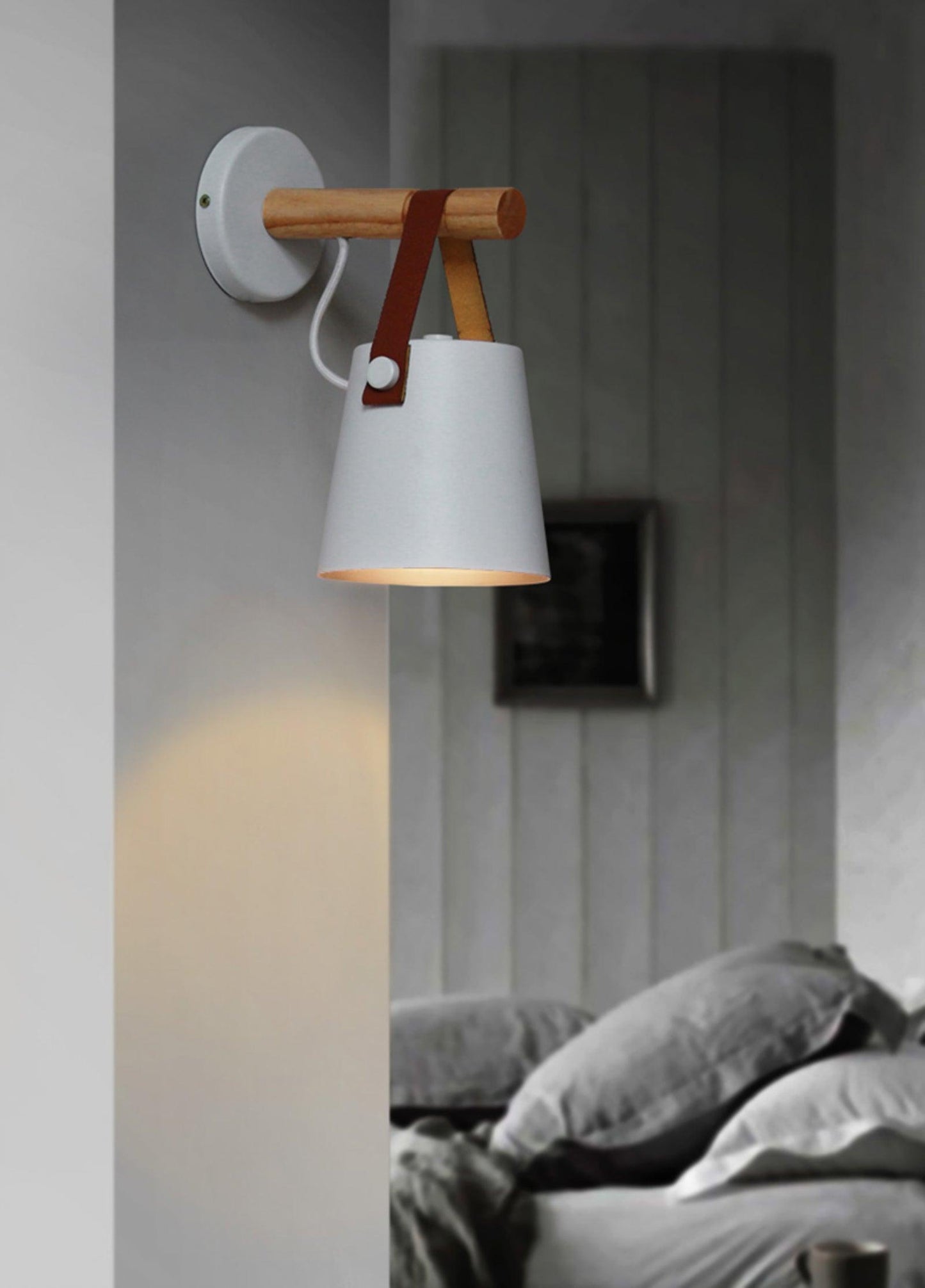 Rustic Cone Shaped Wall Lamp