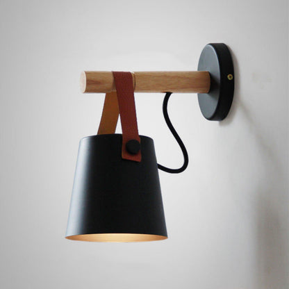 Rustic Cone Shaped Wall Lamp