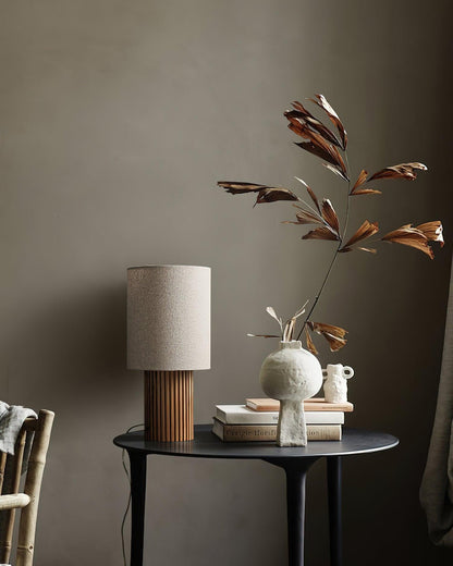 Rustic Wooden Floor Lamp
