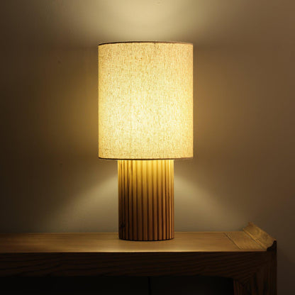 Rustic Wooden Floor Lamp