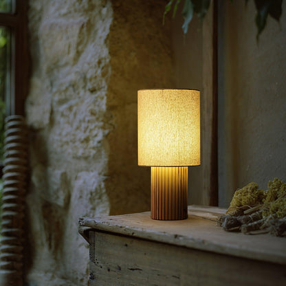 Rustic Wooden Floor Lamp