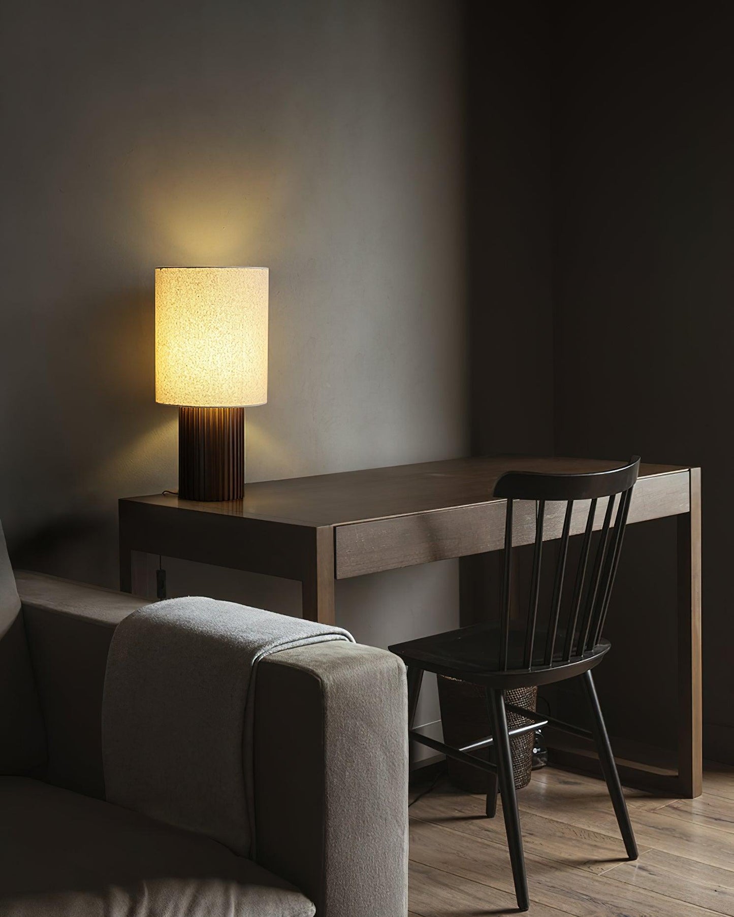 Rustic Wooden Floor Lamp