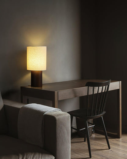 Rustic Wooden Floor Lamp