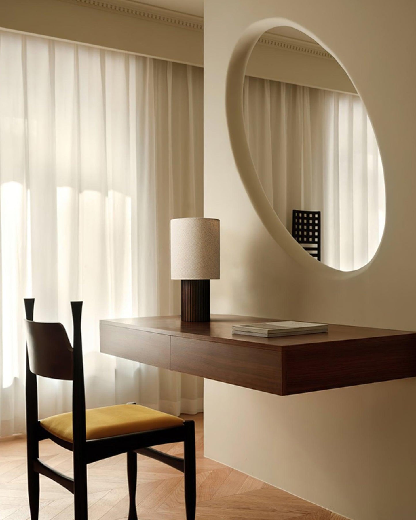 Rustic Wooden Floor Lamp