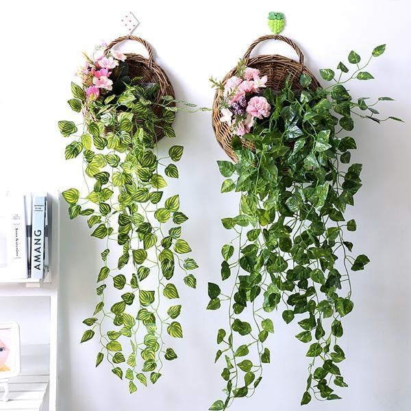 Natural Fiber Hanging Basket Planter