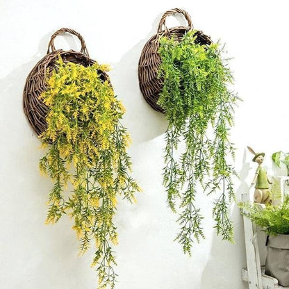 Natural Fiber Hanging Basket Planter
