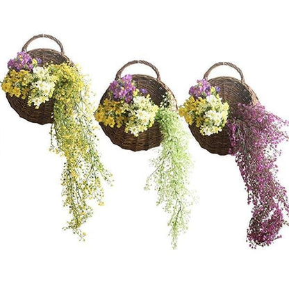 Natural Fiber Hanging Basket Planter