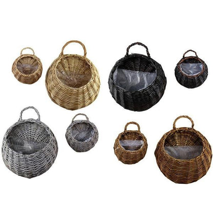 Natural Fiber Hanging Basket Planter