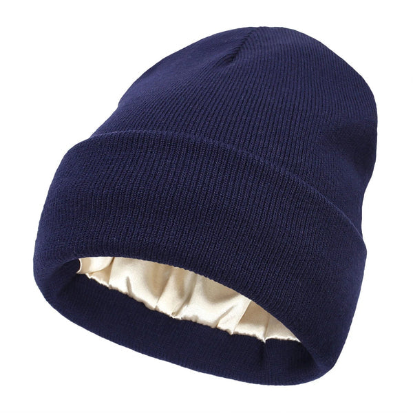 Warm Silk Blend Winter Beanie Hat