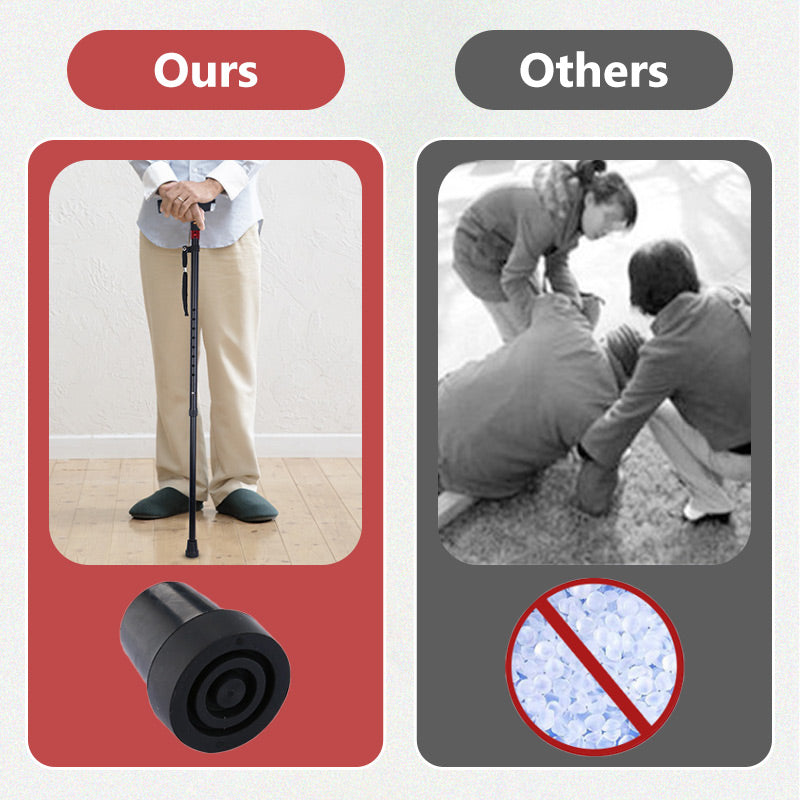 Safety Walking Stick with LED Light and Alarm