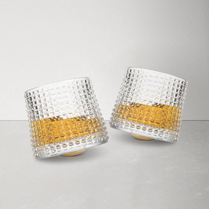 Premium Rotating Whiskey Glass Set - Cofik