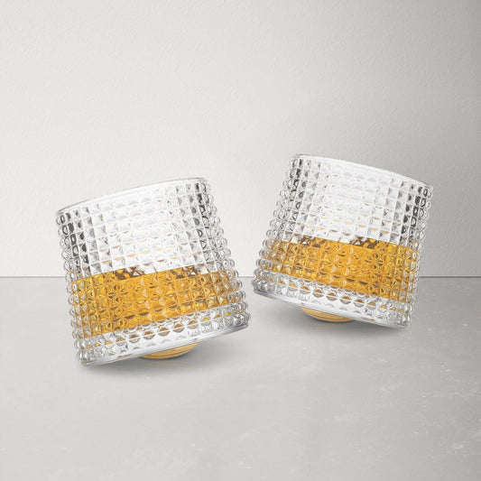 Premium Rotating Whiskey Glass Set - Cofik