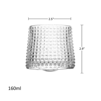 Premium Rotating Whiskey Glass Set