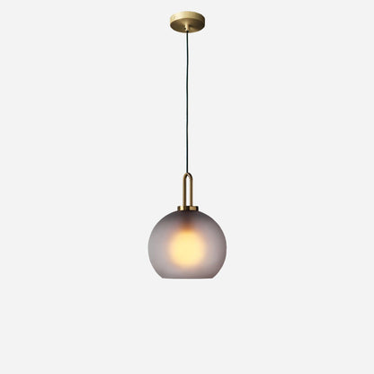 Sleek Glass Pendant Light Modern Ceiling Fixture