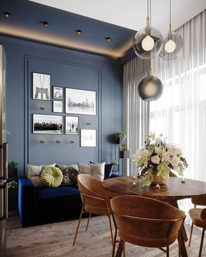 Sleek Glass Pendant Light Modern Ceiling Fixture